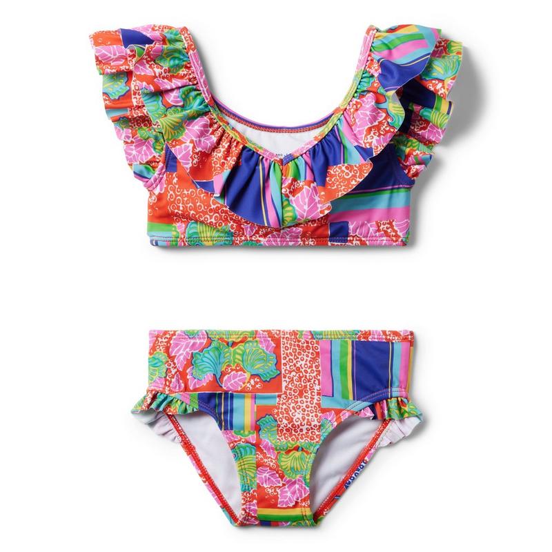 Patchwork Ruffle Recycled 2-Piece Swimsuit - Janie And Jack